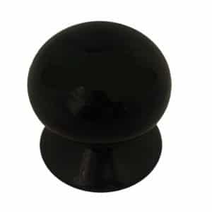 Black Porcelain One Piece Cupboard Knob