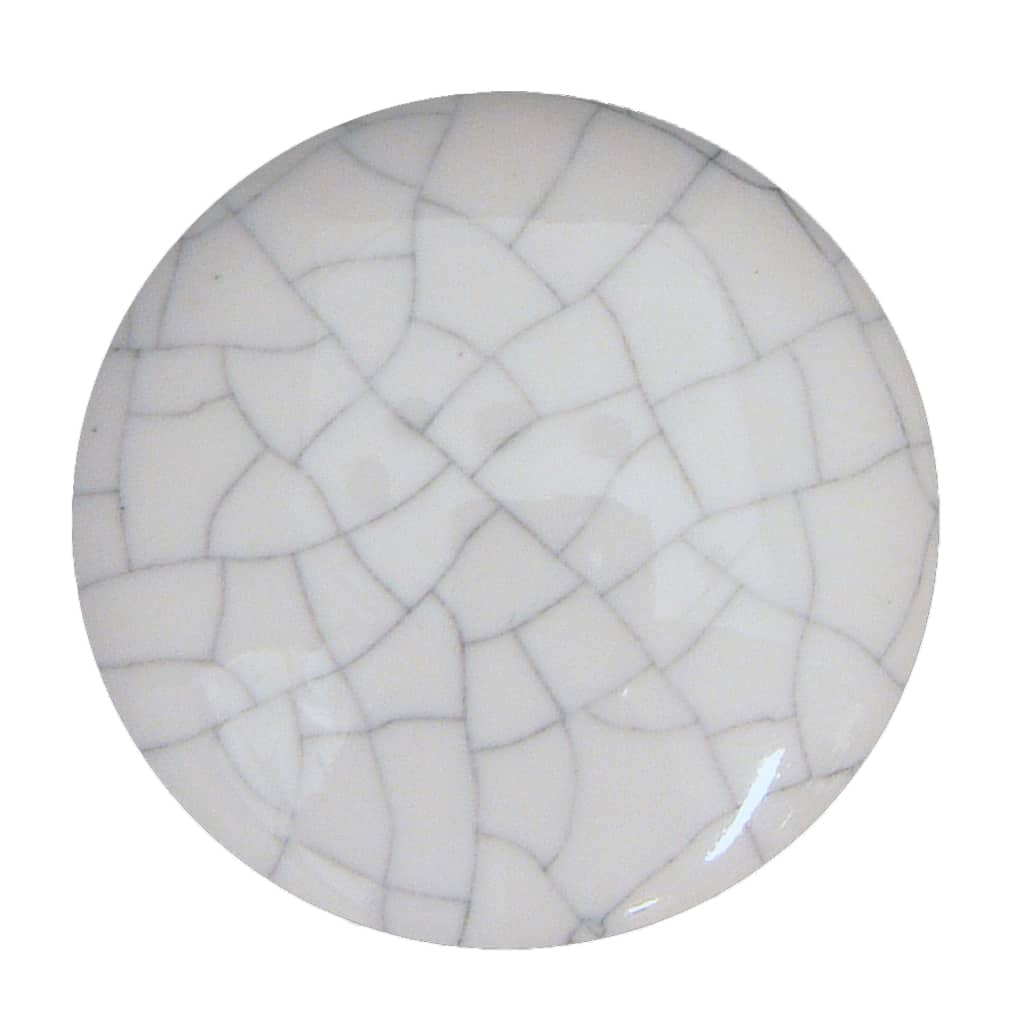 Grey Crackle Porcelain Victorian Cupboard Knob - Image 2