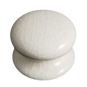 White Crackle Porcelain Victorian Cupboard Knob