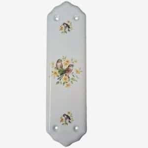 Brown Bullfinch Porcelain Finger Plate