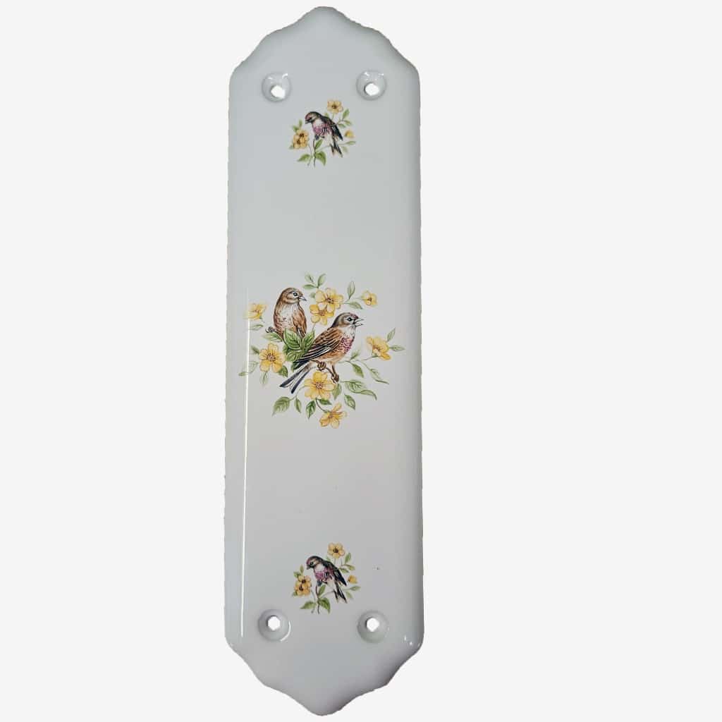 Brown Bullfinch Porcelain Finger Plate