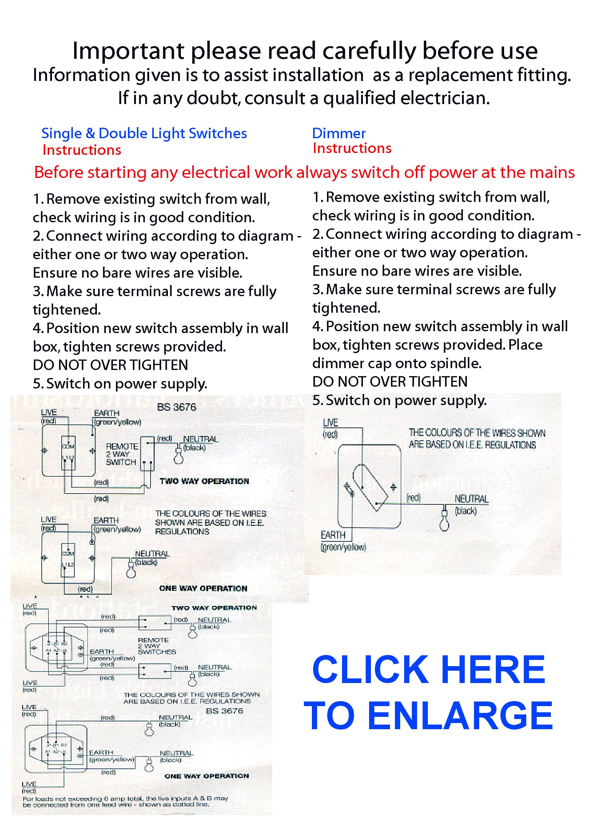 White Porcelain Single Dimmer Switch - Image 2