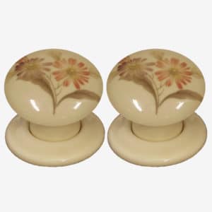Nocturne Porcelain Door Knobs (Pair)