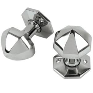 Pair Of Bude Chrome Doorknobs