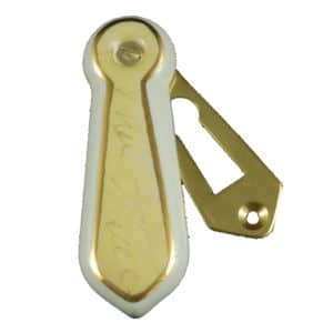 Romeo & Juliet Porcelain Escutcheon / Keyhole Cover