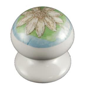 Springtime Porcelain One Piece Wardrobe Knob
