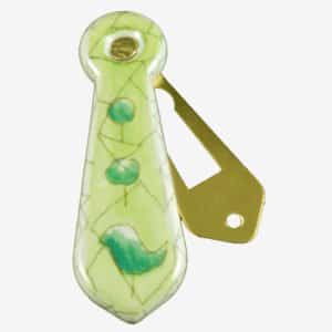 Topiary Garden Porcelain Escutcheon / Keyhole Cover