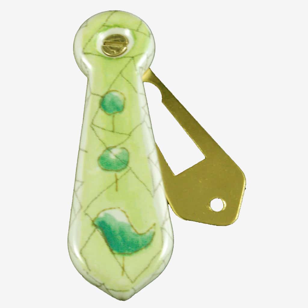 Topiary Garden Porcelain Escutcheon / Keyhole Cover