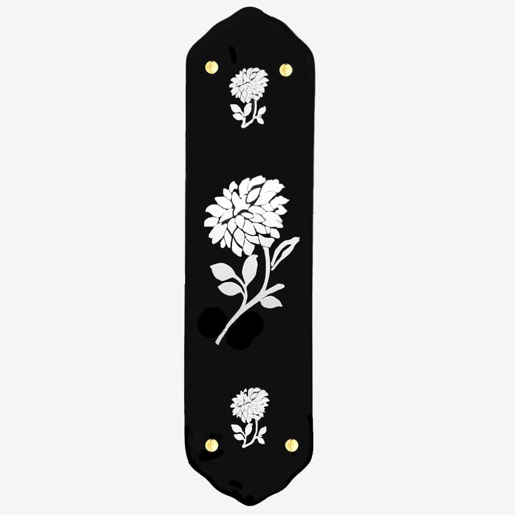 White Dahlia Porcelain Finger Plate