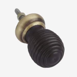 Black Beehive Cupboard Knob