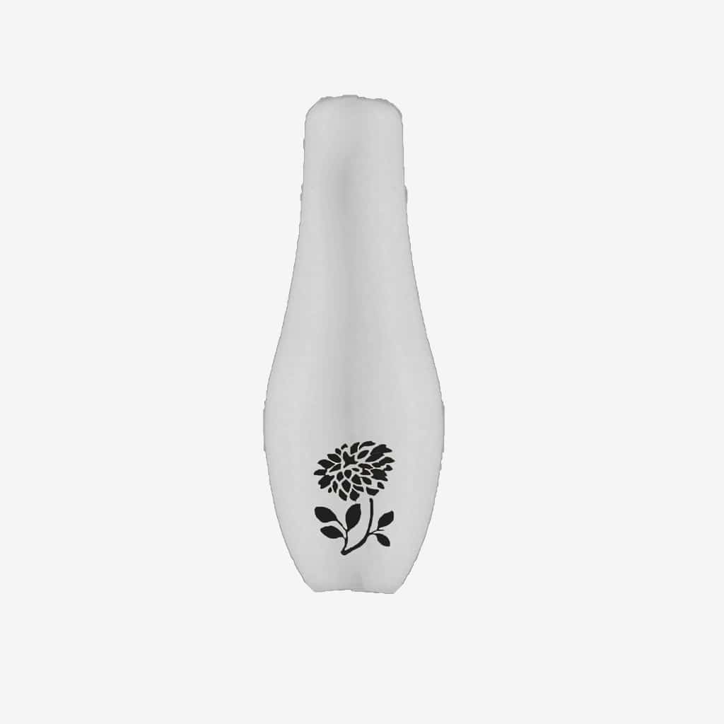Black Dahlia Porcelain Shower & Light Pull
