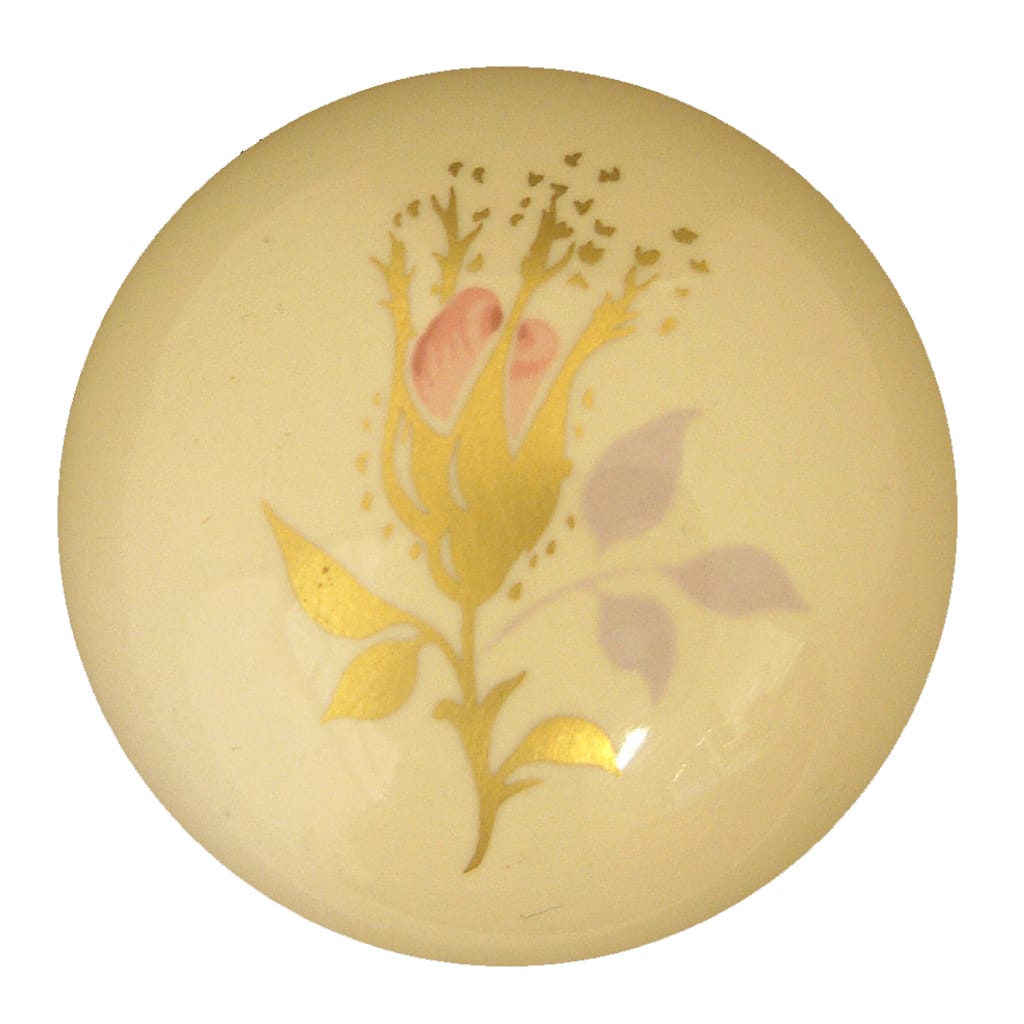 Chintz Rose Porcelain One Piece Wardrobe Knob - Image 2