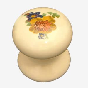 Country Rose Porcelain One Piece Cupboard Knob