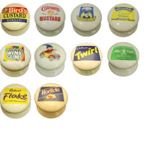 Branded Porcelain Victorian Cupboard Knob Cream