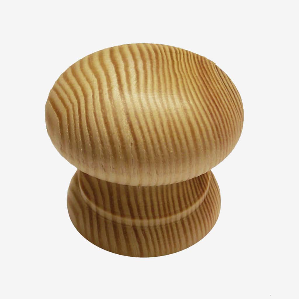 Pine Cupboard Knob With Pilot Hole