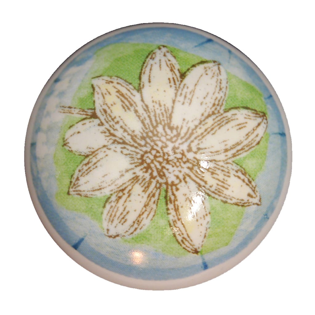 Springtime Porcelain One Piece Wardrobe Knob - Image 2