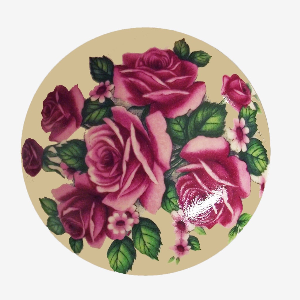 Stourbridge Rose Porcelain Door Knobs (Pair) - Image 2