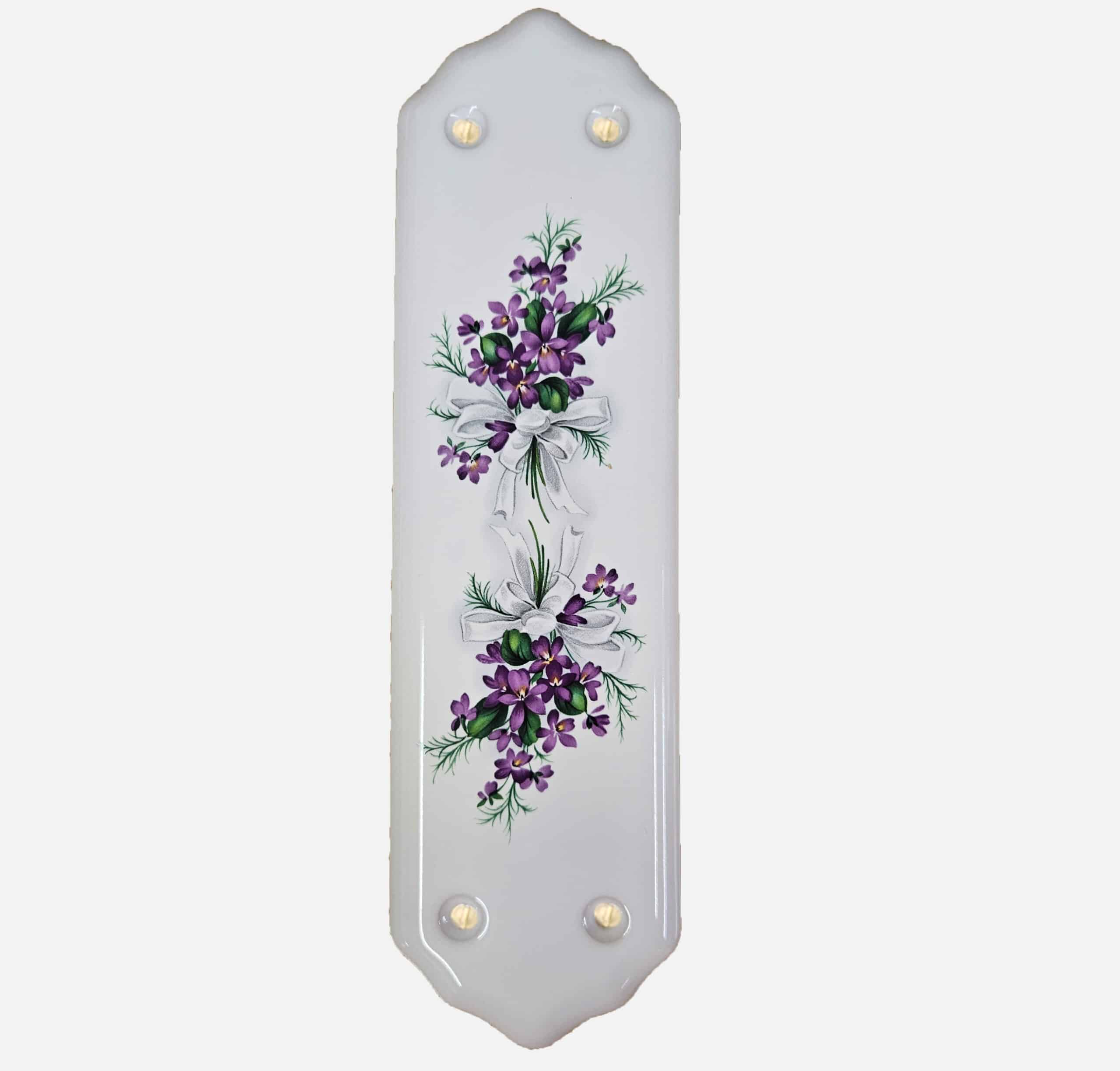 Sweet Violets Porcelain Finger Plate