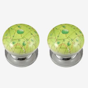 Topiary Garden Porcelain Door Knobs (Pair)