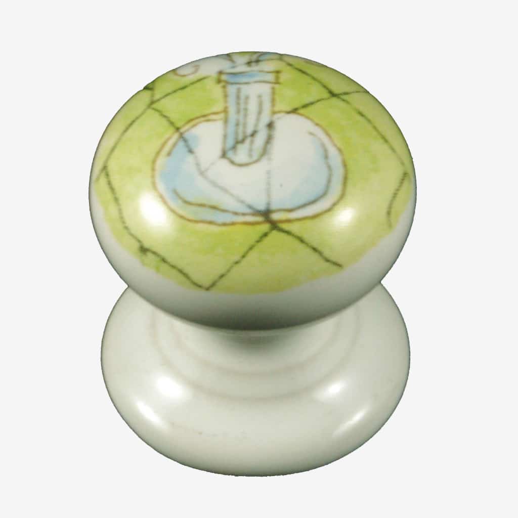 Topiary Garden Porcelain One Piece Cupboard Knob