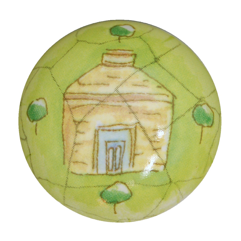 Topiary Garden Porcelain One Piece Wardrobe Knob - Image 2