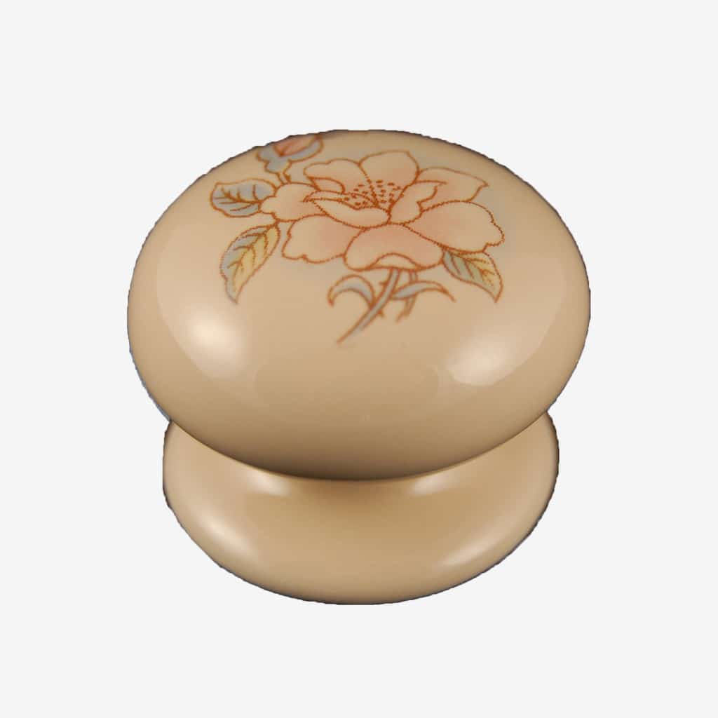 Cream Porcelain Cupboard Knob Contessa Design