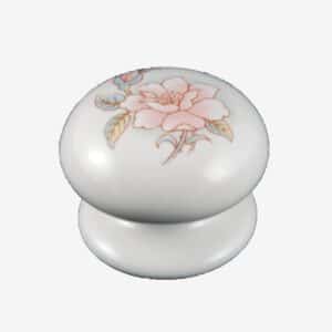White Porcelain Cupboard Knob Marquessa Design