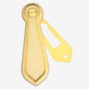 Cream Single Goldline Porcelain Escutcheon