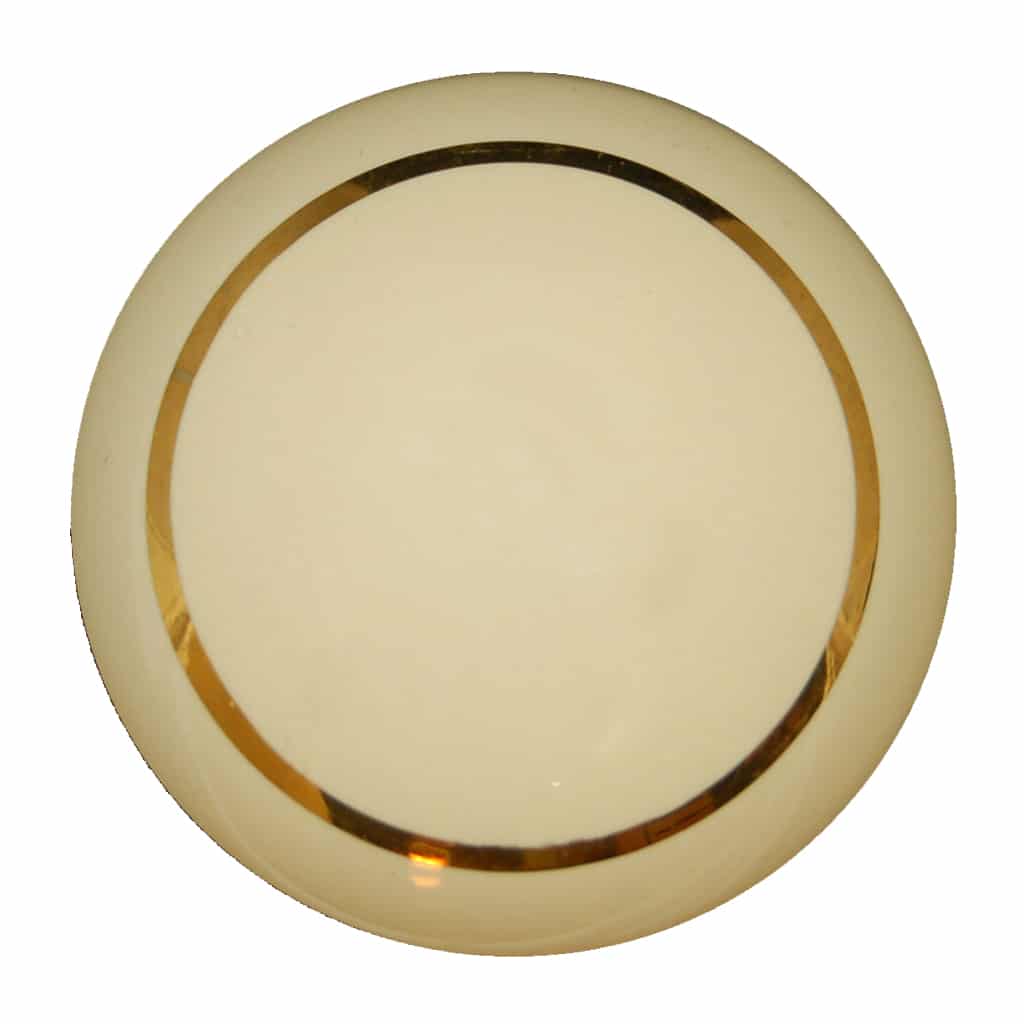Cream Single Goldline One Piece Cupboard Knob - Image 2