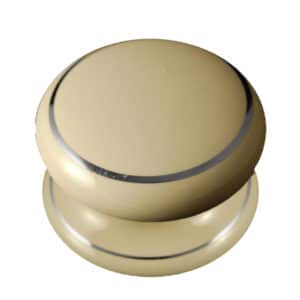 Cream Single Goldline Porcelain Victorian Cupboard Knob