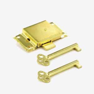 2 x Large Brass Cupboard Lock