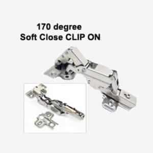 1 Pair x Soft Close Kitchen Door Hinge 170 Degree