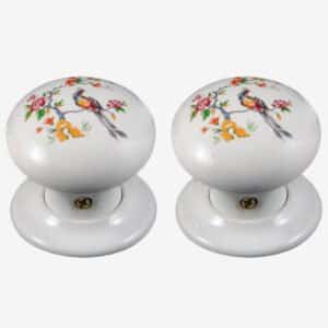 Chantilly Porcelain Door Knobs (Pair)