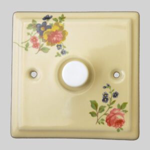 Country Rose Porcelain Single Dimmer Switch