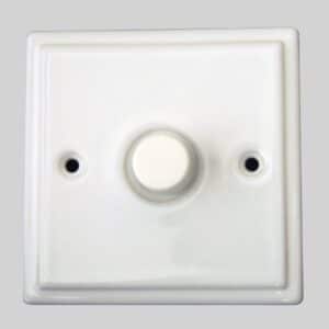 White Porcelain Single Dimmer Switch