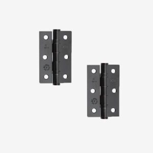 3 Inch Ball Bearing Hinges - Black (Pair)