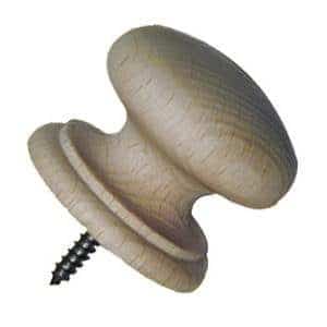 3/4" Beech / Redwood Cupboard Knob