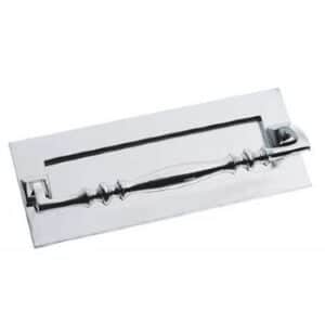 Victorian Chrome Postal Pull 10" x 4"