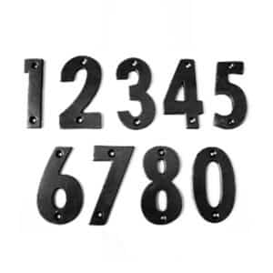 Antique Black Door Numbers