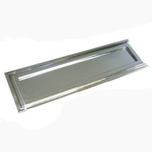 Art Deco Bright Chrome Letterbox