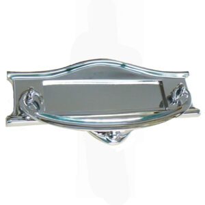 Art Nouveau Chrome Letterbox Large
