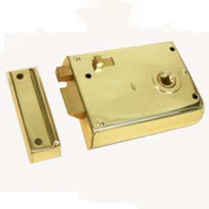 Brass Steel Case Rim Latch With Snib