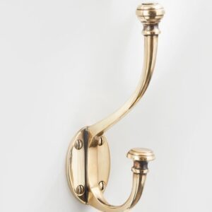 Oxford Renovated Brass Large Hat & Coat Hook