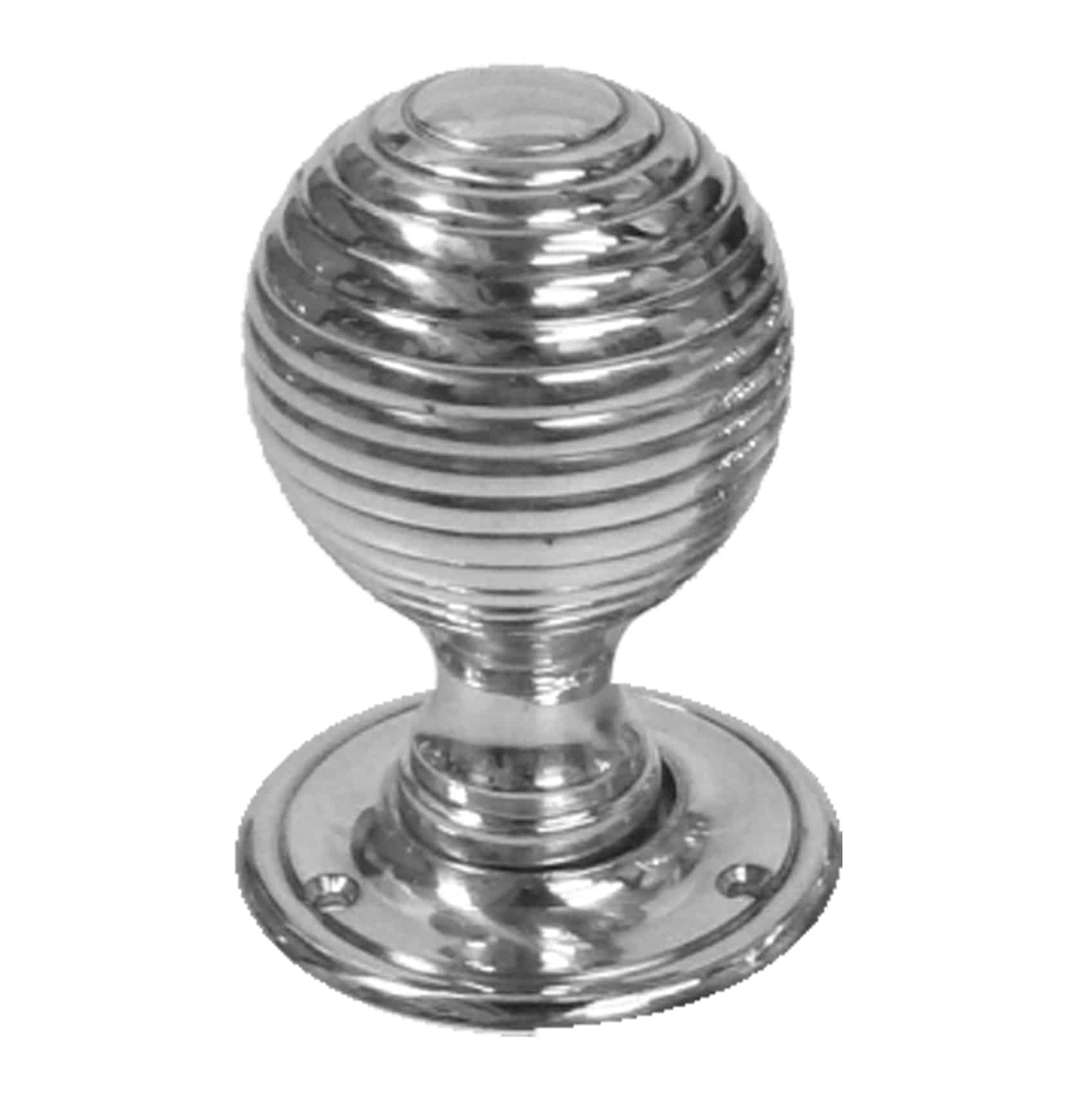 Classic Chrome Beehive Doorknobs
