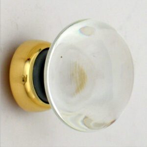 Clear Smooth Glass Cupboard Knob