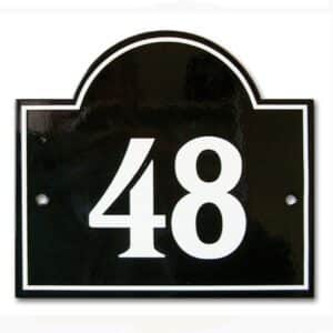 Domed Enamel Door Plaque