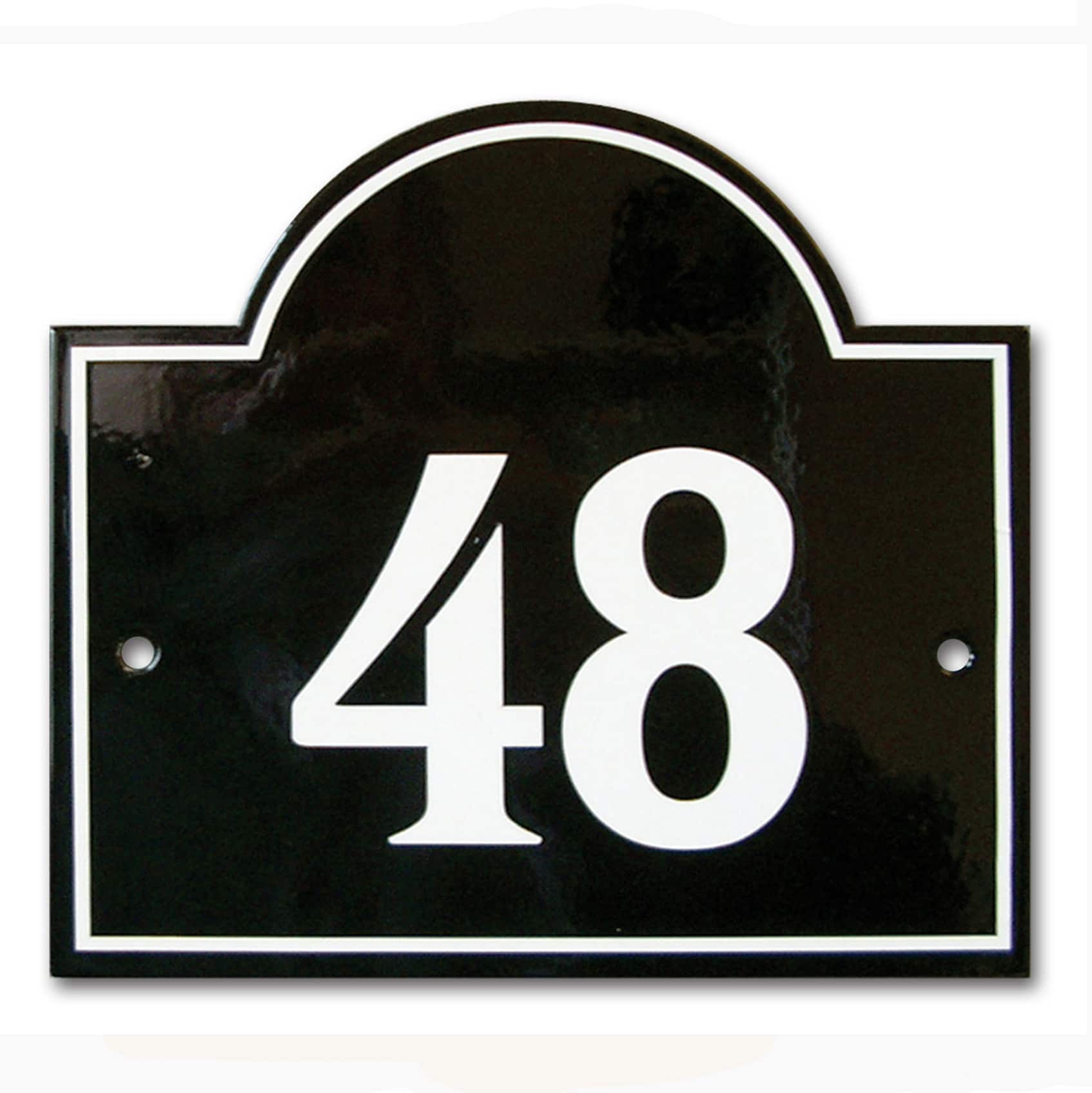 Domed Enamel Door Plaque