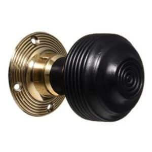 Georgian Ebonised & Brass Knobs