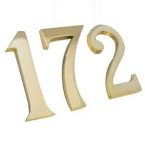 Maybury Brass Door Numbers