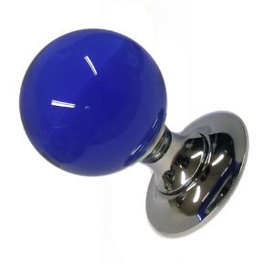 Midnight Blue Glass Doorknobs